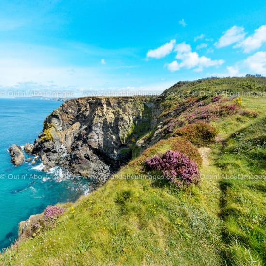 Hells Mouth, Coastal Footpath Cornwall Greeting card D2-013 (9660)