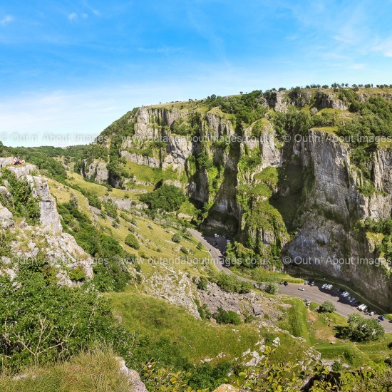 Sunshine over Cheddar Gorge Greeting card D1-004 (8236)